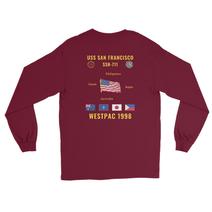 USS San Francisco (SSN-711) 1998 WestPac Long Sleeve Cruise Shirt