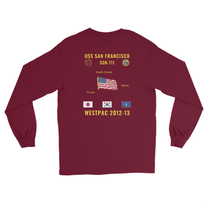 USS San Francisco (SSN-711) 2012-13 WestPac Long Sleeve Cruise Shirt