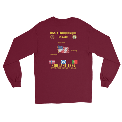 USS Albuquerque (SSN-706) 1997 NORLANT Long Sleeve Cruise Shirt