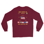 USS Santa Fe (SSN-763) 1997 Gulf/WestPac Long Sleeve Cruise Shirt