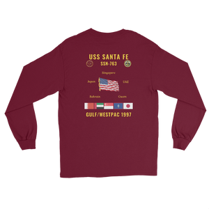 USS Santa Fe (SSN-763) 1997 Gulf/WestPac Long Sleeve Cruise Shirt
