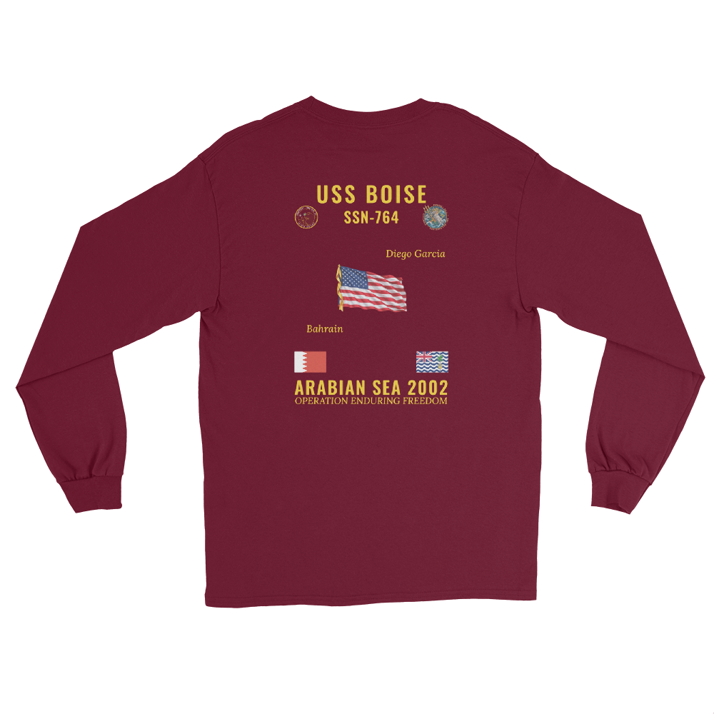 USS Boise (SSN-764) 2002 Arabian Sea Long Sleeve Cruise Shirt