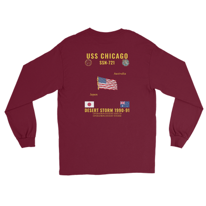 USS Chicago (SSN-721) 1990-91 Desert Storm Long Sleeve Cruise Shirt