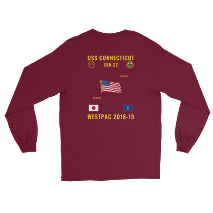 USS Connecticut (SSN-22) 2018-19 WestPac Long Sleeve Cruise Shirt