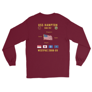 USS Hampton (SSN-767) 2008-09 WestPac Long Sleeve Cruise Shirt