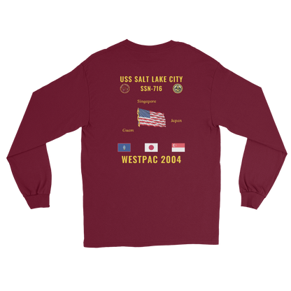 USS Salt Lake City (SSN-716) 2004 WestPac Long Sleeve Cruise Shirt