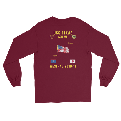 USS Texas (SSN-775) 2010-11 WestPac Long Sleeve Cruise Shirt