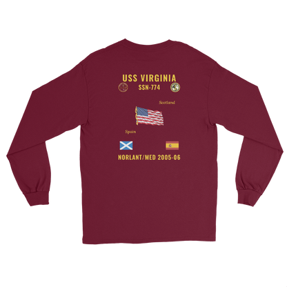 USS Virginia (SSN-774) 2005-06 NORLANT/Med Long Sleeve Cruise Shirt
