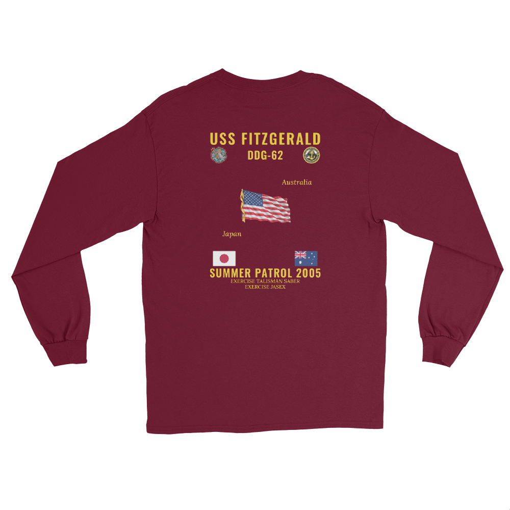 USS Fitzgerald (DDG-62) 2005 Summer Patrol Long Sleeve Cruise Shirt