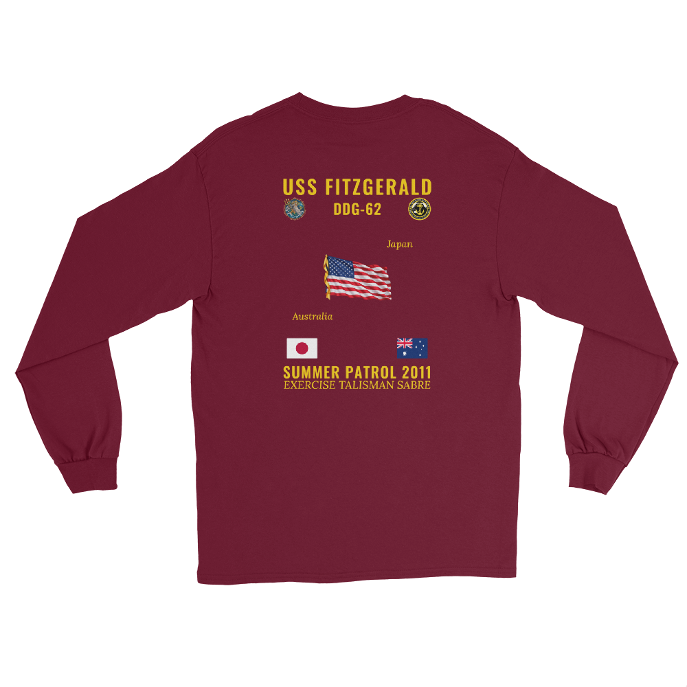 USS Fitzgerald (DDG-62) 2011 Summer Patrol Long Sleeve Cruise Shirt