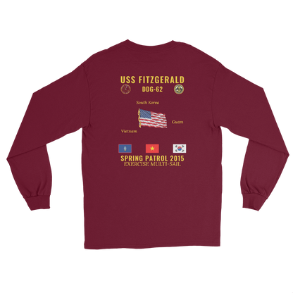 USS Fitzgerald (DDG-62) 2015 Spring Patrol Long Sleeve Cruise Shirt