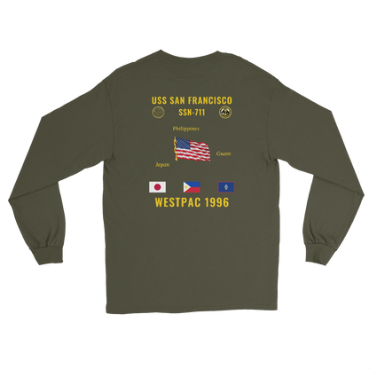 USS San Francisco (SSN-711) 1996 WestPac Long Sleeve Cruise Shirt