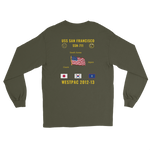 USS San Francisco (SSN-711) 2012-13 WestPac Long Sleeve Cruise Shirt
