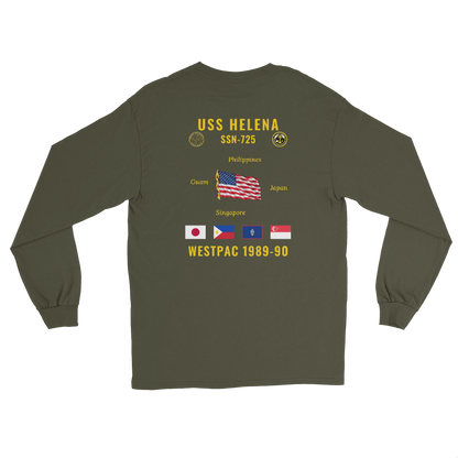 USS Helena (SSN-725) 1989-90 WestPac Long Sleeve Cruise Shirt