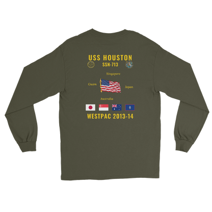 USS Houston (SSN-713) 2013-14 WestPac Long Sleeve Cruise Shirt