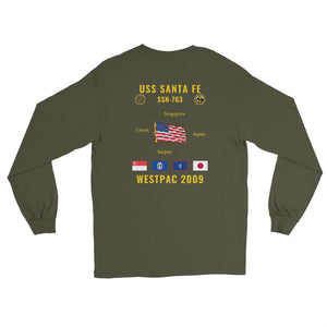 USS Santa Fe (SSN-763) 2009 WestPac Long Sleeve Cruise Shirt