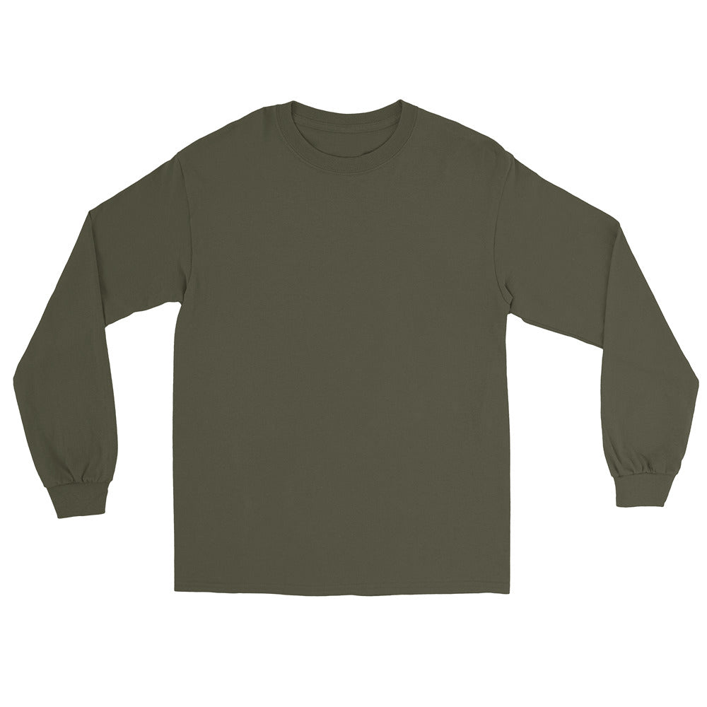 USS Kidd (DDG-100) 2009 MAIDEN DEPLOYMENT Long Sleeve T-Shirt – front view, military green