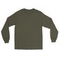 USS Lassen (DDG-82) 2003 MAIDEN DEPLOYMENT Long Sleeve T-Shirt – front view, military green
