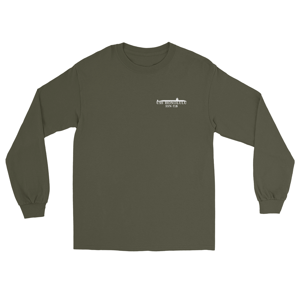 USS Honolulu (SSN-718) 1995-96 WestPac Long Sleeve Cruise Shirt