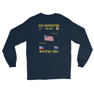 USS Bremerton (SSN-698) 1984 WestPac Long Sleeve Cruise Shirt