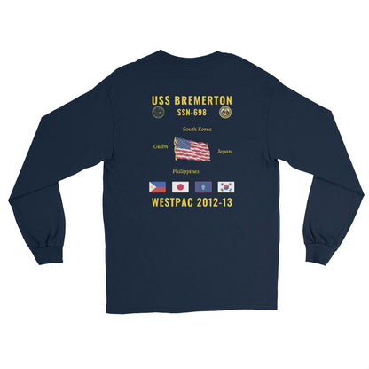 USS Bremerton (SSN-698) 2012-13 WestPac Long Sleeve Cruise Shirt