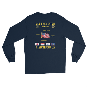 USS Bremerton (SSN-698) 2015-16 WestPac Long Sleeve Cruise Shirt