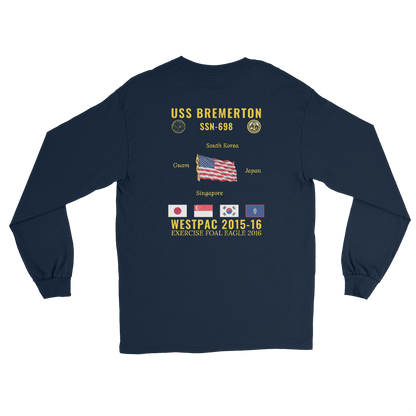 USS Bremerton (SSN-698) 2015-16 WestPac Long Sleeve Cruise Shirt