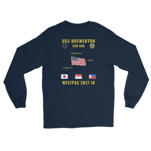USS Bremerton (SSN-698) 2017-18 WestPac Long Sleeve Cruise Shirt