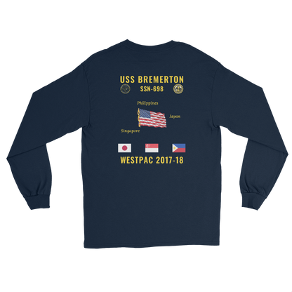 USS Bremerton (SSN-698) 2017-18 WestPac Long Sleeve Cruise Shirt