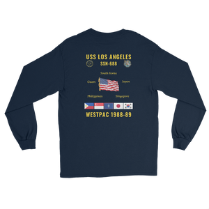 USS Los Angeles (SSN-688) 1988-89 WestPac Long Sleeve Cruise Shirt