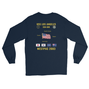USS Los Angeles (SSN-688) 2003 WestPac Long Sleeve Cruise Shirt