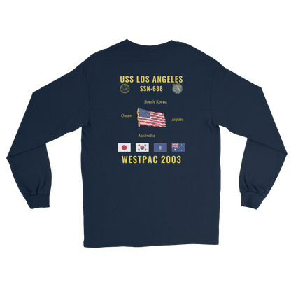 USS Los Angeles (SSN-688) 2003 WestPac Long Sleeve Cruise Shirt