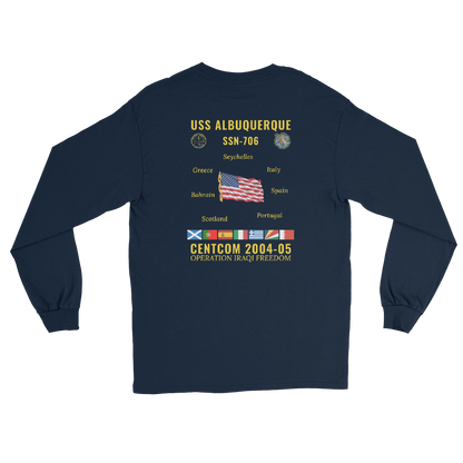 USS Albuquerque (SSN-706) 2004-05 CENTCOM Long Sleeve Cruise Shirt