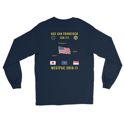 USS San Francisco (SSN-711) 2010-11 WestPac Long Sleeve Cruise Shirt