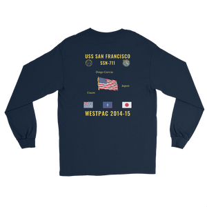 USS San Francisco (SSN-711) 2014-15 WestPac Long Sleeve Cruise Shirt