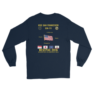 USS San Francisco (SSN-711) 2016 WestPac Long Sleeve Cruise Shirt