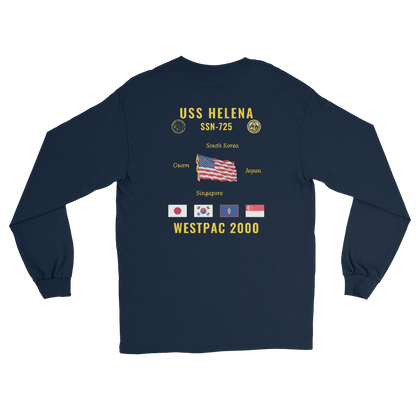 USS Helena (SSN-725) 2000 WestPac Long Sleeve Cruise Shirt