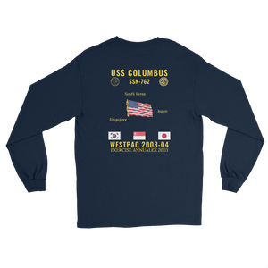 USS Columbus (SSN-762) 2003-04 WestPac Long Sleeve Cruise Shirt