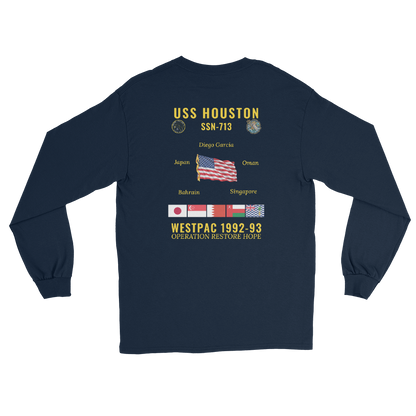 USS Houston (SSN-713) 1992-93 WestPac Long Sleeve Cruise Shirt
