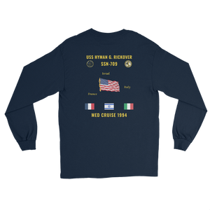 USS Hyman G. Rickover (SSN-709) 1994 Med Long Sleeve Cruise Shirt