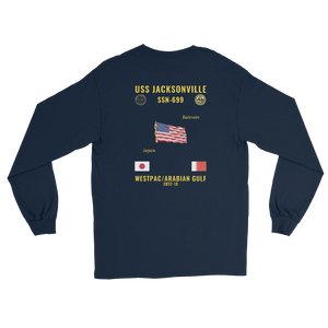 USS Jacksonville (SSN-699) 2012-13 WestPac/Arabian Gulf Long Sleeve Cruise Shirt