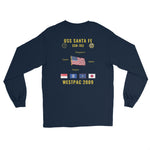 USS Santa Fe (SSN-763) 2009 WestPac Long Sleeve Cruise Shirt