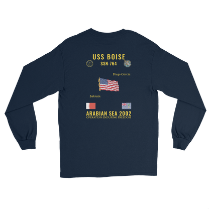 USS Boise (SSN-764) 2002 Arabian Sea Long Sleeve Cruise Shirt