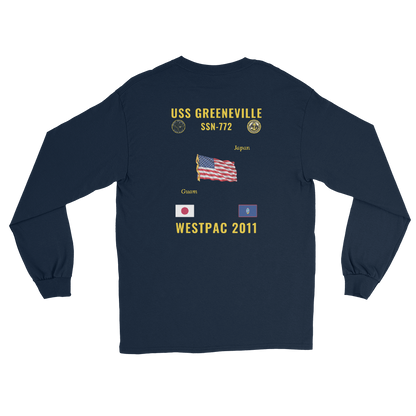 USS Greeneville (SSN-772) 2011 WestPac Long Sleeve Cruise Shirt