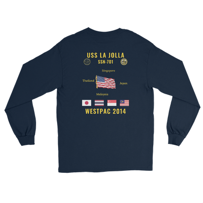 USS La Jolla (SSN-701) 2014 WestPac Long Sleeve Cruise Shirt