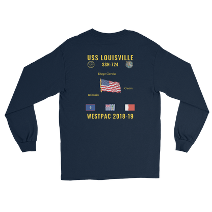 USS Louisville (SSN-724) 2018-19 WestPac Long Sleeve Cruise Shirt