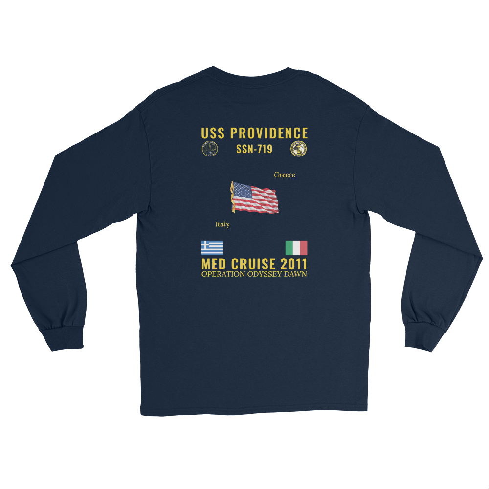 USS Providence (SSN-719) 2011 Med Long Sleeve Cruise Shirt