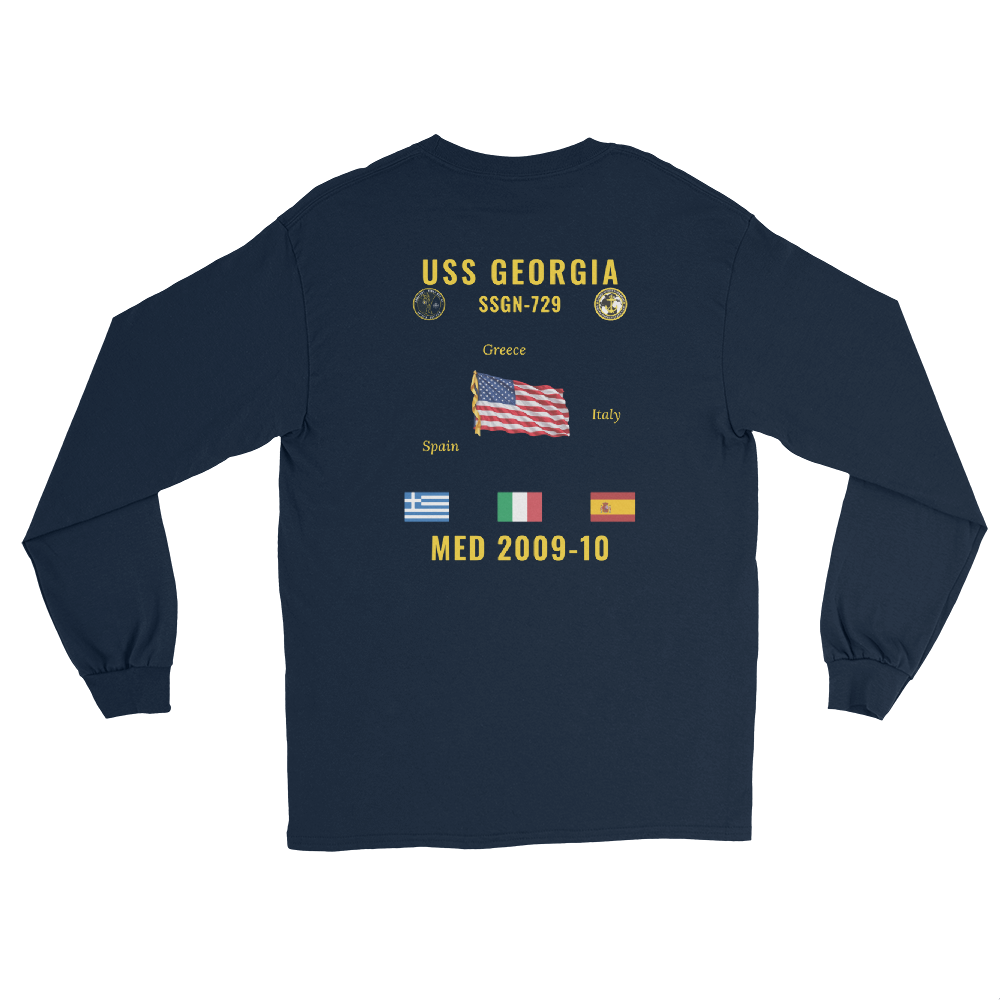 USS Georgia (SSGN-729) 2009-10 Med Long Sleeve Cruise Shirt