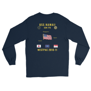 USS Hawaii (SSN-776) 2010-11 WestPac Long Sleeve Cruise Shirt