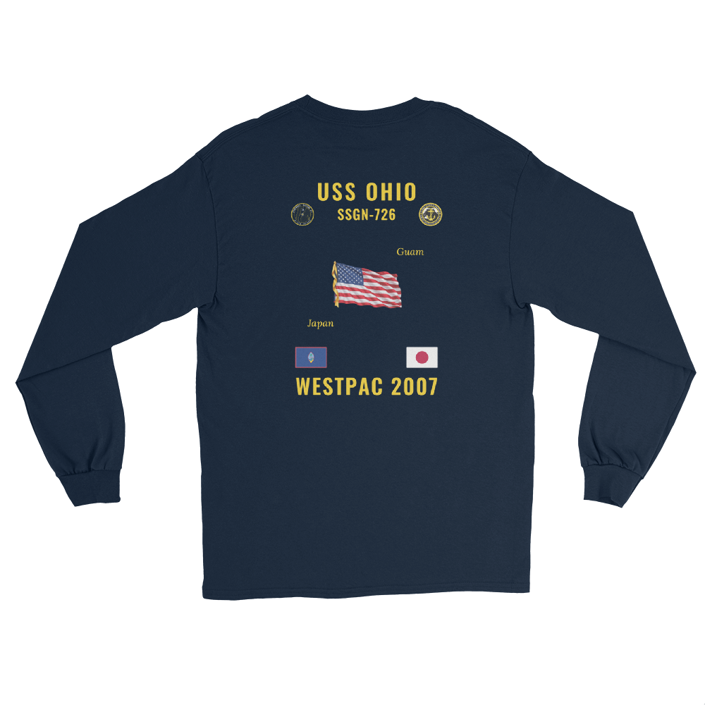 USS Ohio (SSGN-726) 2007 WestPac Long Sleeve Cruise Shirt